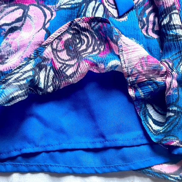 Modern Floral Print Spaghetti Strap Blouse INC International Concepts Size 2 - Picture 9 of 15